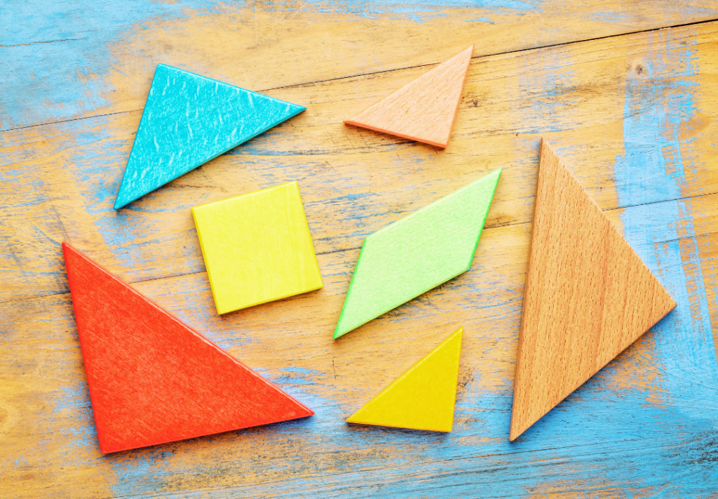 tangram puzzle pieces